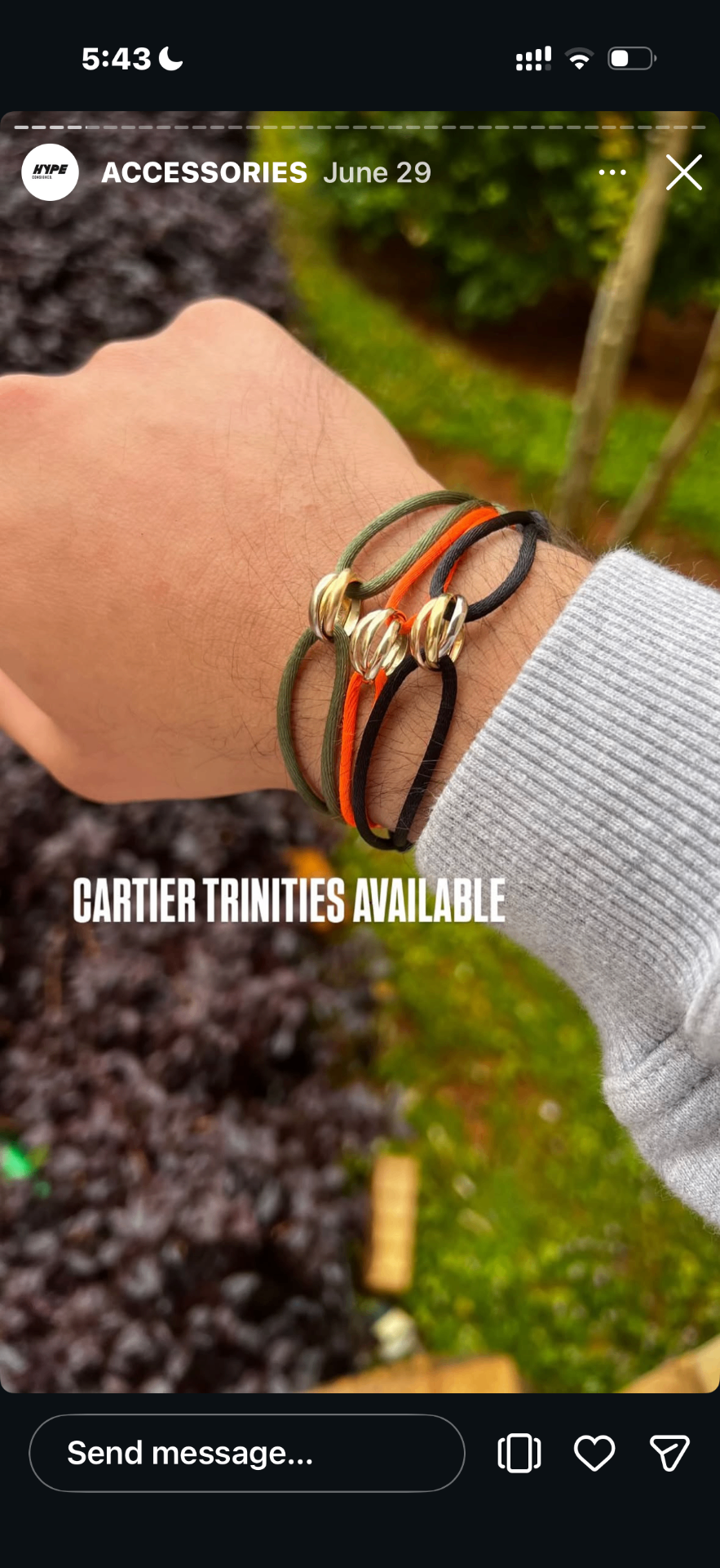 Cartier Trinity Cord Bracelets — Available Colors